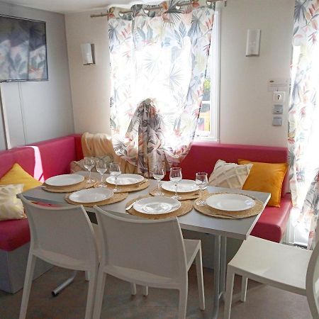 Mobil Home-Les Lins Bleus Biville-sur-Mer Buitenkant foto