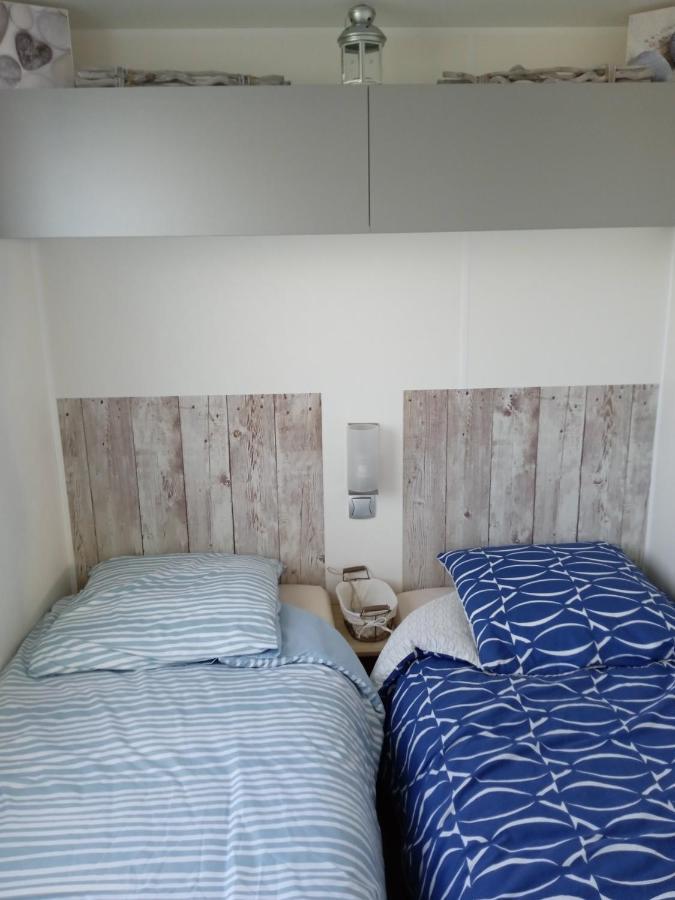 Mobil Home-Les Lins Bleus Biville-sur-Mer Buitenkant foto