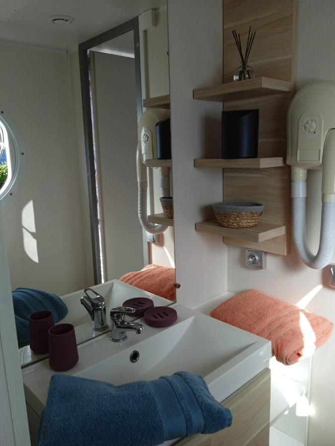 Mobil Home-Les Lins Bleus Biville-sur-Mer Buitenkant foto