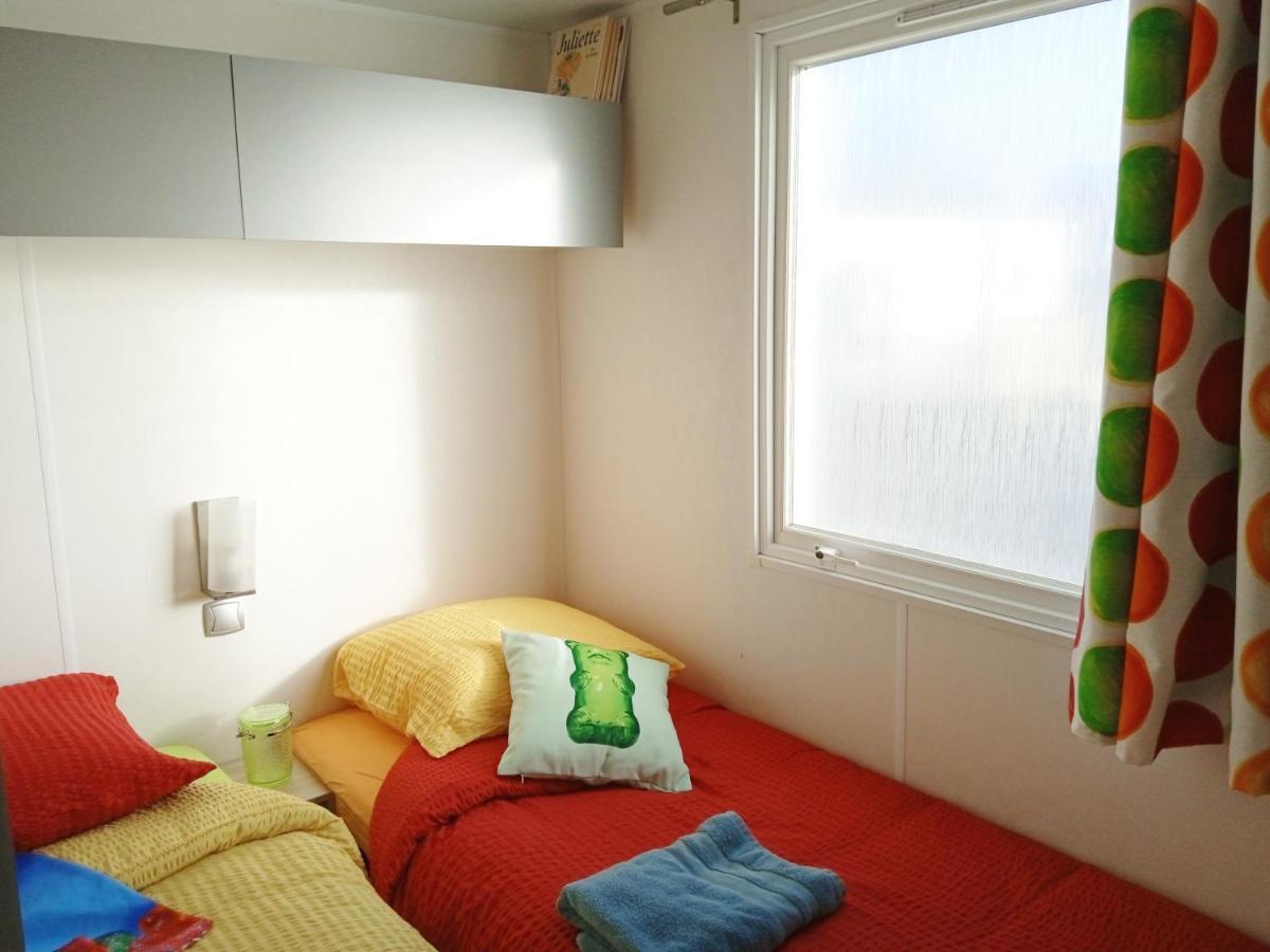 Mobil Home-Les Lins Bleus Biville-sur-Mer Buitenkant foto